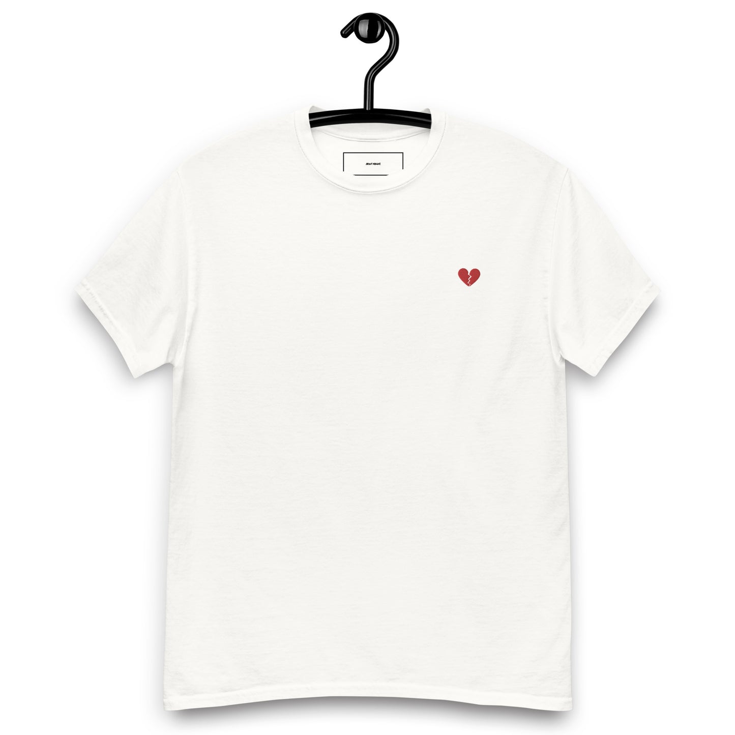 T-SHIRT RICAMATA UOMO CUORE SPEZZATO